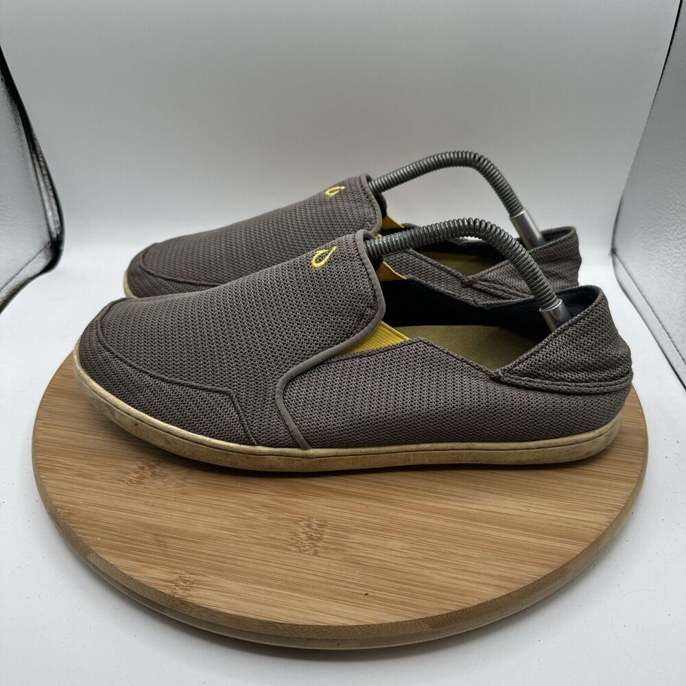 Olukai Nohea Mesh Mens Size 10 Shoes Gray Slip On Loafers Sneakers 10188-RK12